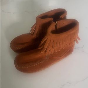 Minnetonka Fringe Boots